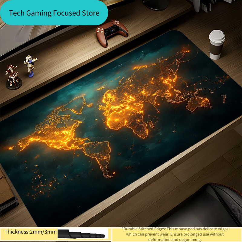 Laptop Accessories World - Mouse Pad World Map Mouse Pad