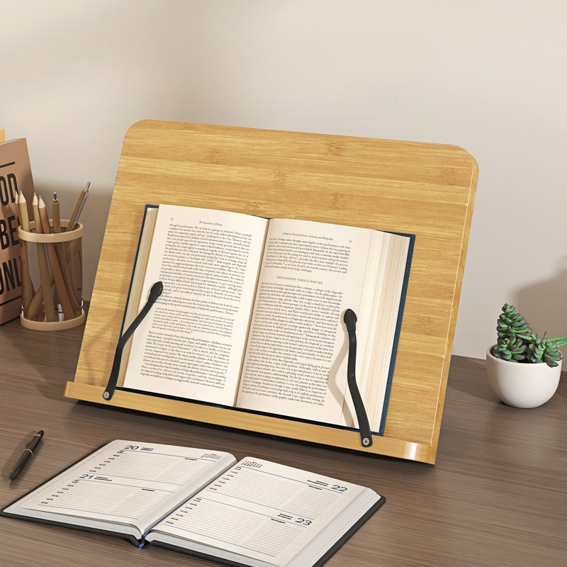 Laptop Extra Accessories - Wooden Reading Book Stand, Multi-Function Laptop