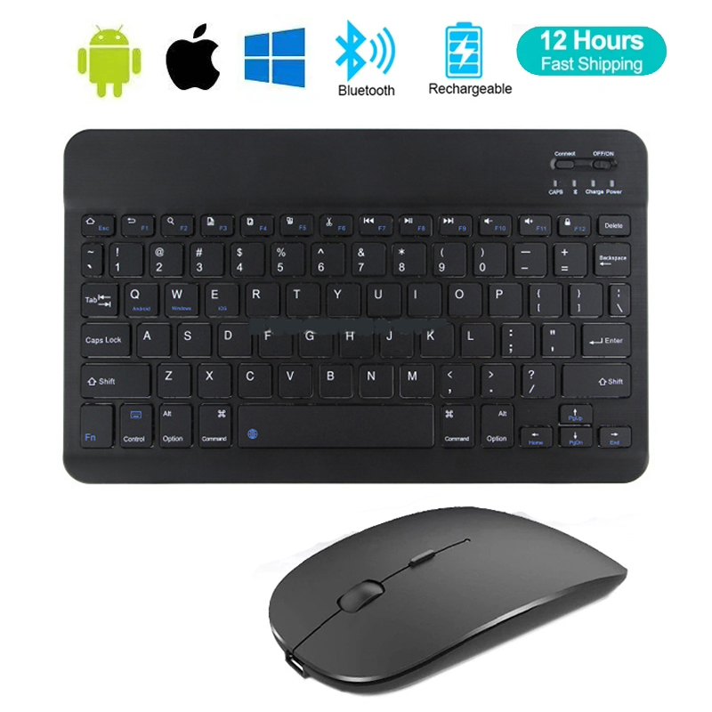Laptop Accessories Combo - Wireless Keyboard Spanish French Azerty Russian