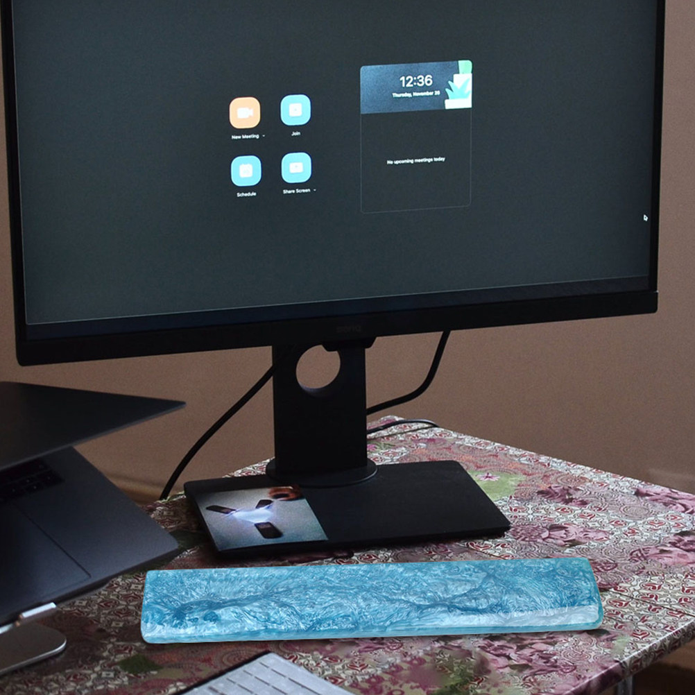Laptop Accessories For Wrist Support - Blue Epoxy Resin Keyboard Wrist Pad
