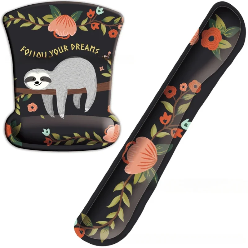 Laptop Accessories For Wrist Support - Cute Sloth Memory Foam Wrist Rest