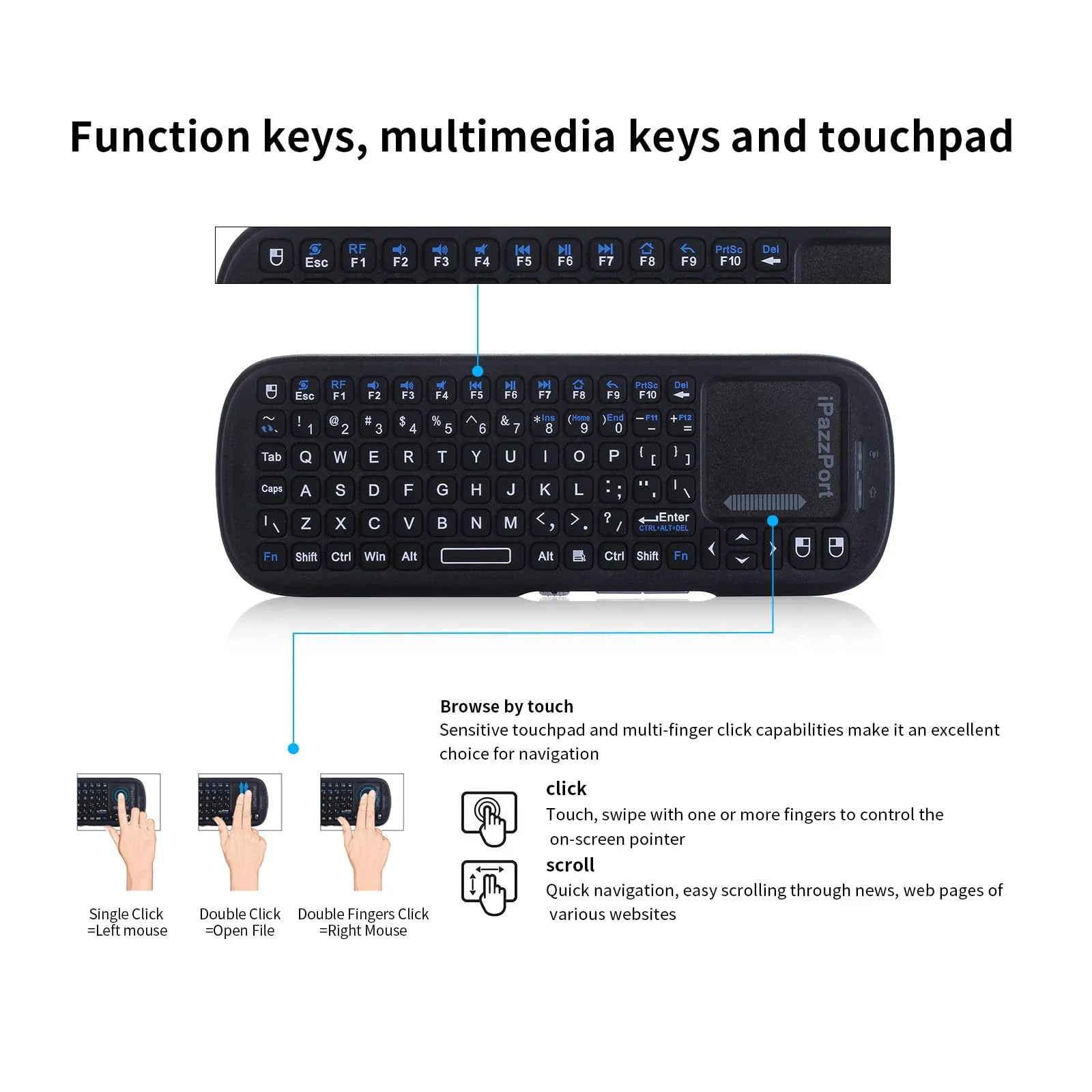 IPazzPort Mini Bluetooth & 2.4 - đánh giá và giá Laptop Accessories Combo