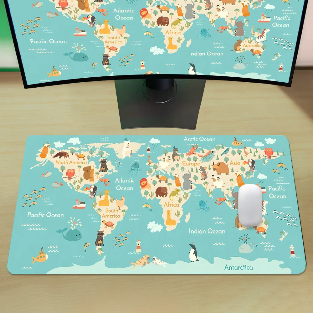 World Map Gaming Mouse Pad Ani - đánh giá và giá Laptop Accessories Design