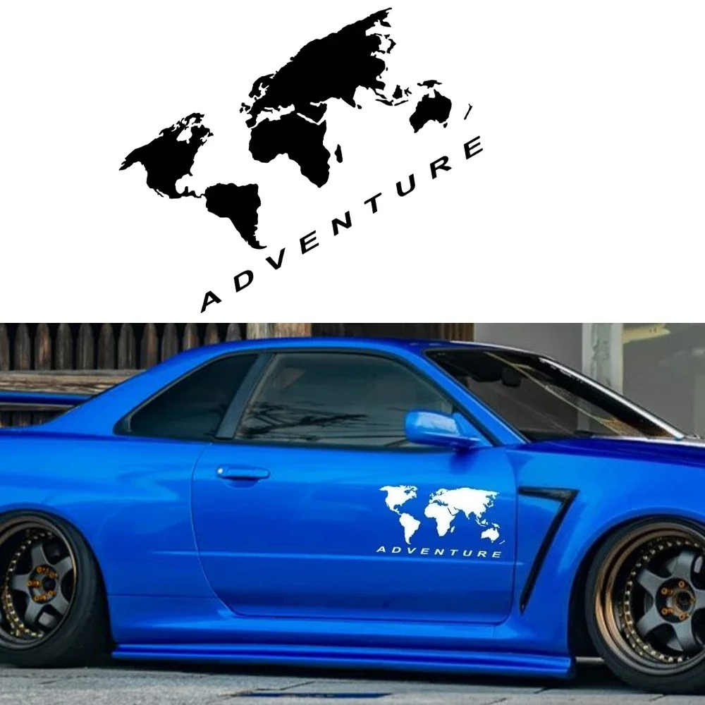 World Map Adventure Car Sticke - đánh giá và giá Laptop Accessories World