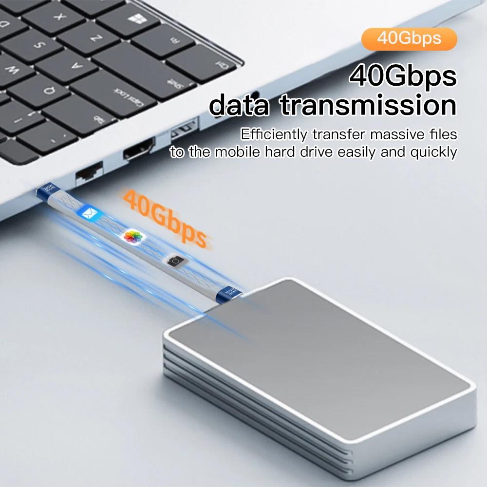 240W USB 4.0 Data Cable Flat S - đánh giá và giá Laptop Accessories Design