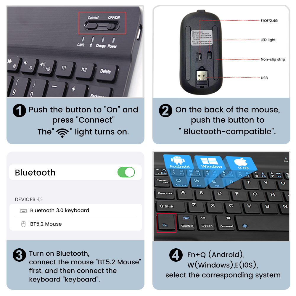 Wireless Keyboard Spanish Fren - đánh giá và giá Laptop Accessories Combo