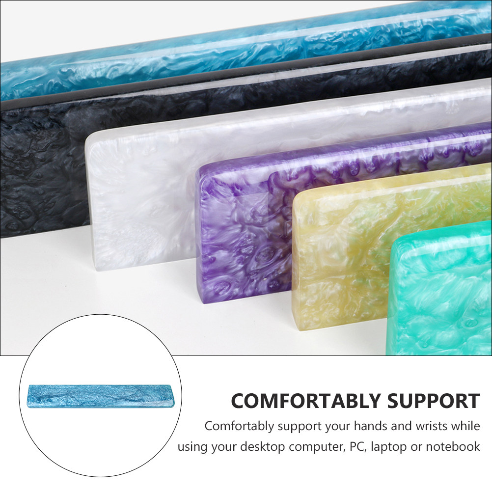 Blue Epoxy Resin Keyboard Wris - đánh giá và giá Laptop Accessories For Wrist Support