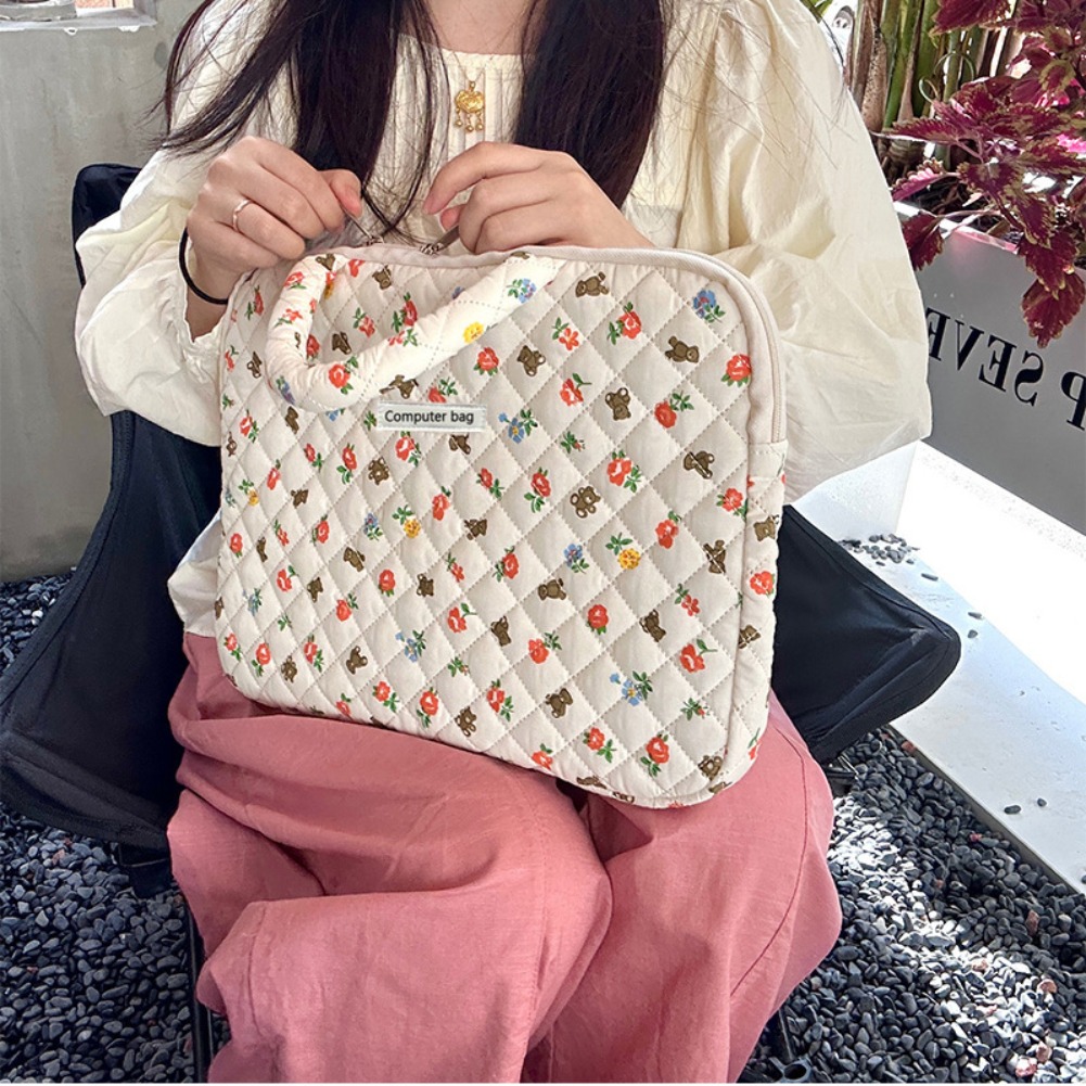 Korean Floral Laptop Bag 14/16 - đánh giá và giá Laptop Accessories Women