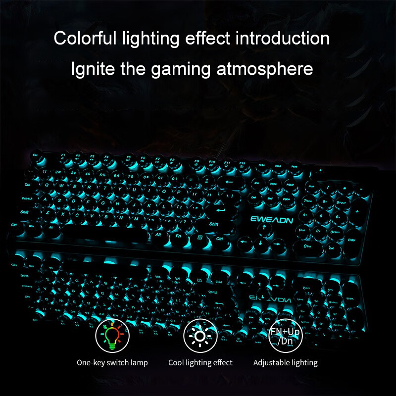 EWEADN Typewriter Gaming Keybo - đánh giá và giá Laptop Extra Accessories