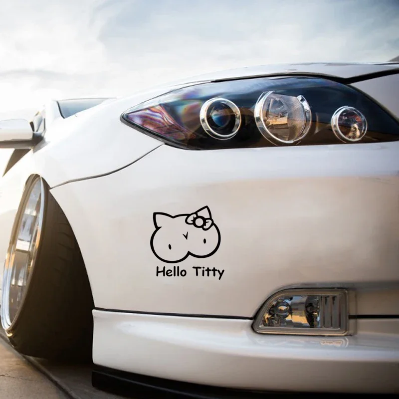 Cute kitten design car window  - đánh giá và giá Laptop Accessories Design