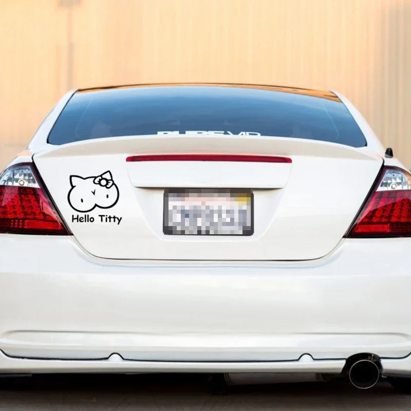 Cute kitten design car window  - đánh giá và giá Laptop Accessories Design