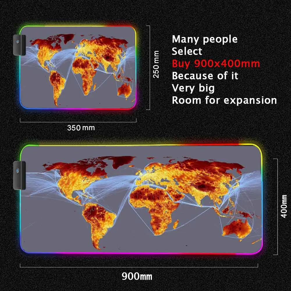World Map Mouse Pad Gaming Mou - đánh giá và giá Laptop Accessories World