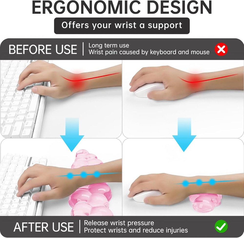 Soft Cloud Gel Mouse Pad With  - đánh giá và giá Laptop Accessories For Wrist Support