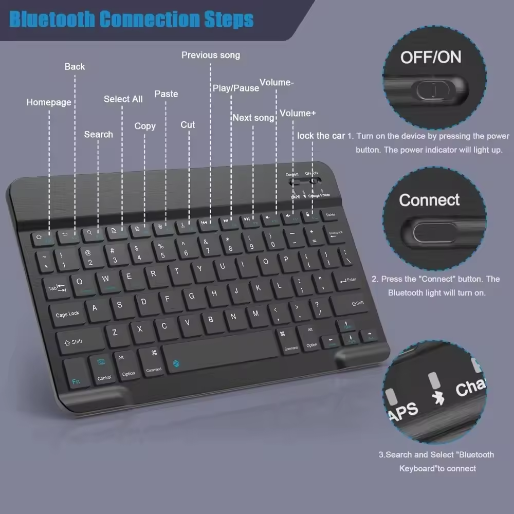 Bluetooth Wireless Keyboard Mo - đánh giá và giá Laptop Accessories Combo