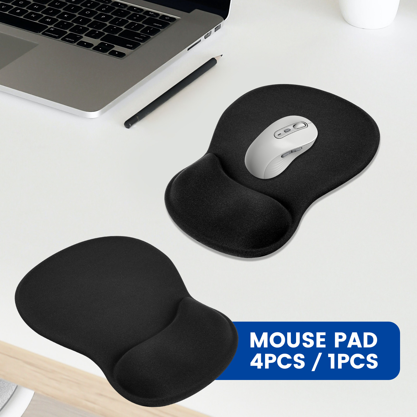 1/4 Pcs Ergonomic Mouse Pad No - đánh giá và giá Laptop Accessories For Wrist Support