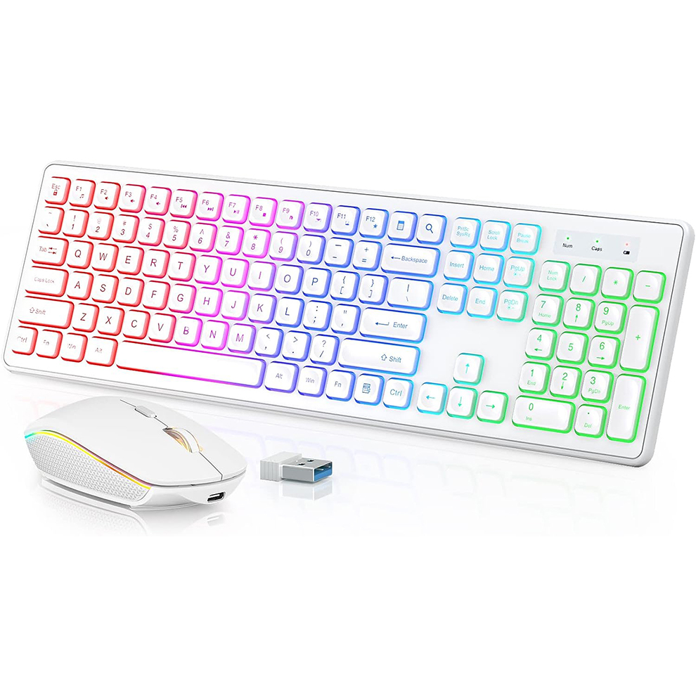 Backlit Wireless Keyboard and  - đánh giá và giá Laptop Accessories Combo